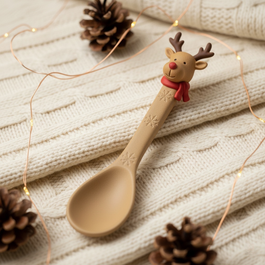 Christmas Food-Grade Silicone Spoon Set