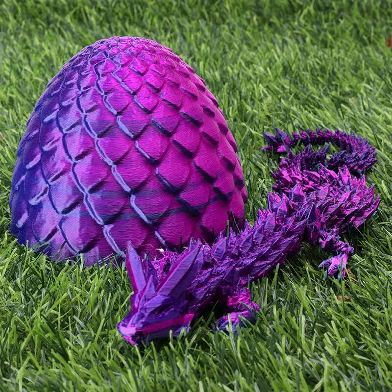 Mythical Pieces 3D-Printed Arculated Laser Crystal Dragon