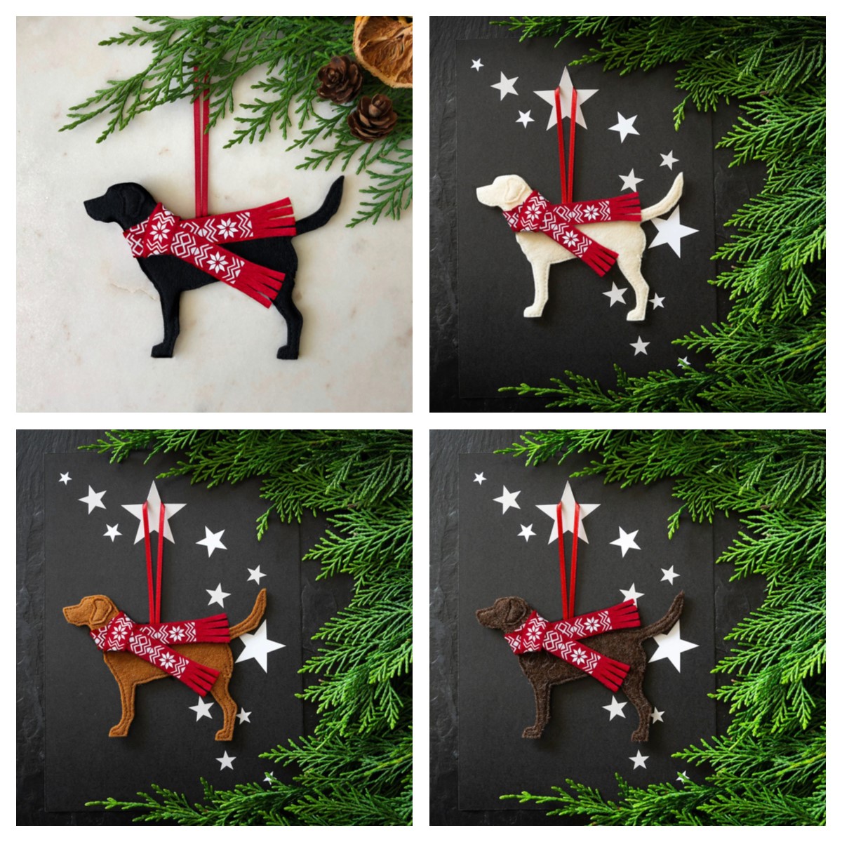 🐶Labrador Dog Christmas tree decoration