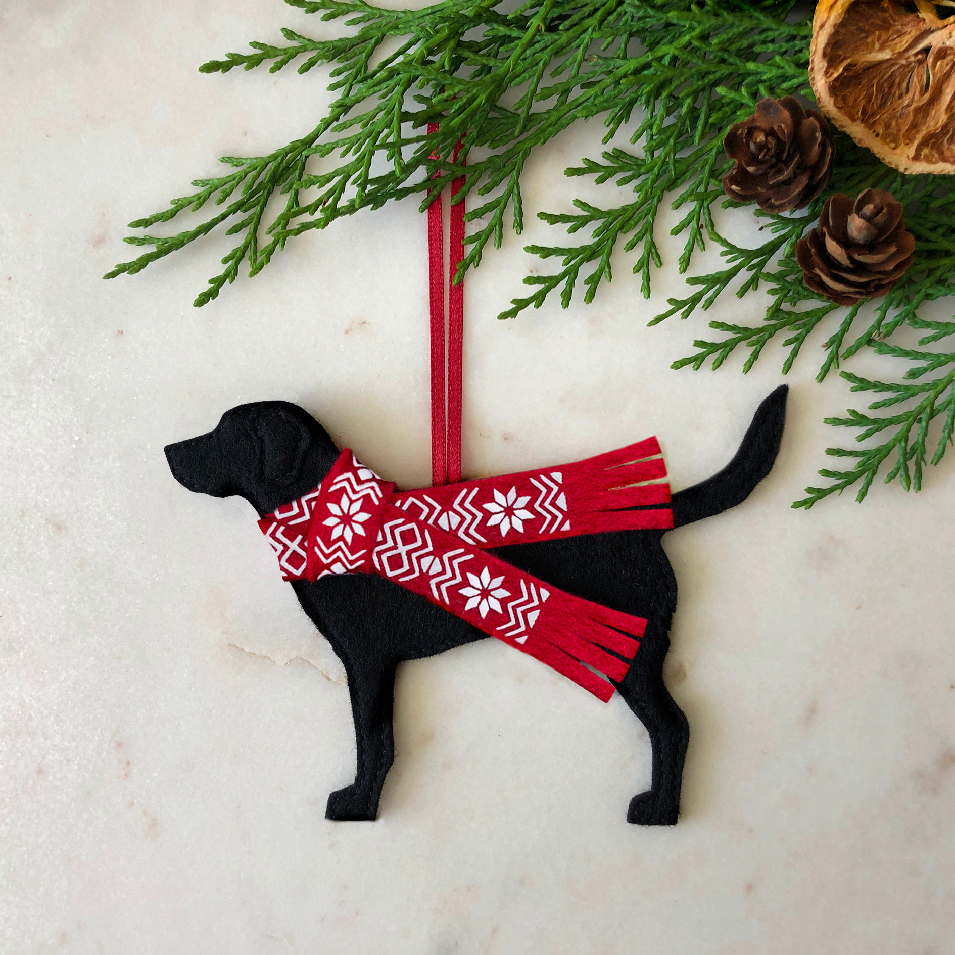 🐶Labrador Dog Christmas tree decoration