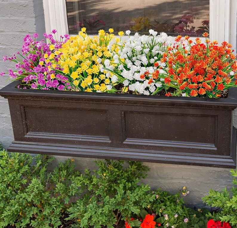 outdoor artificial flowers