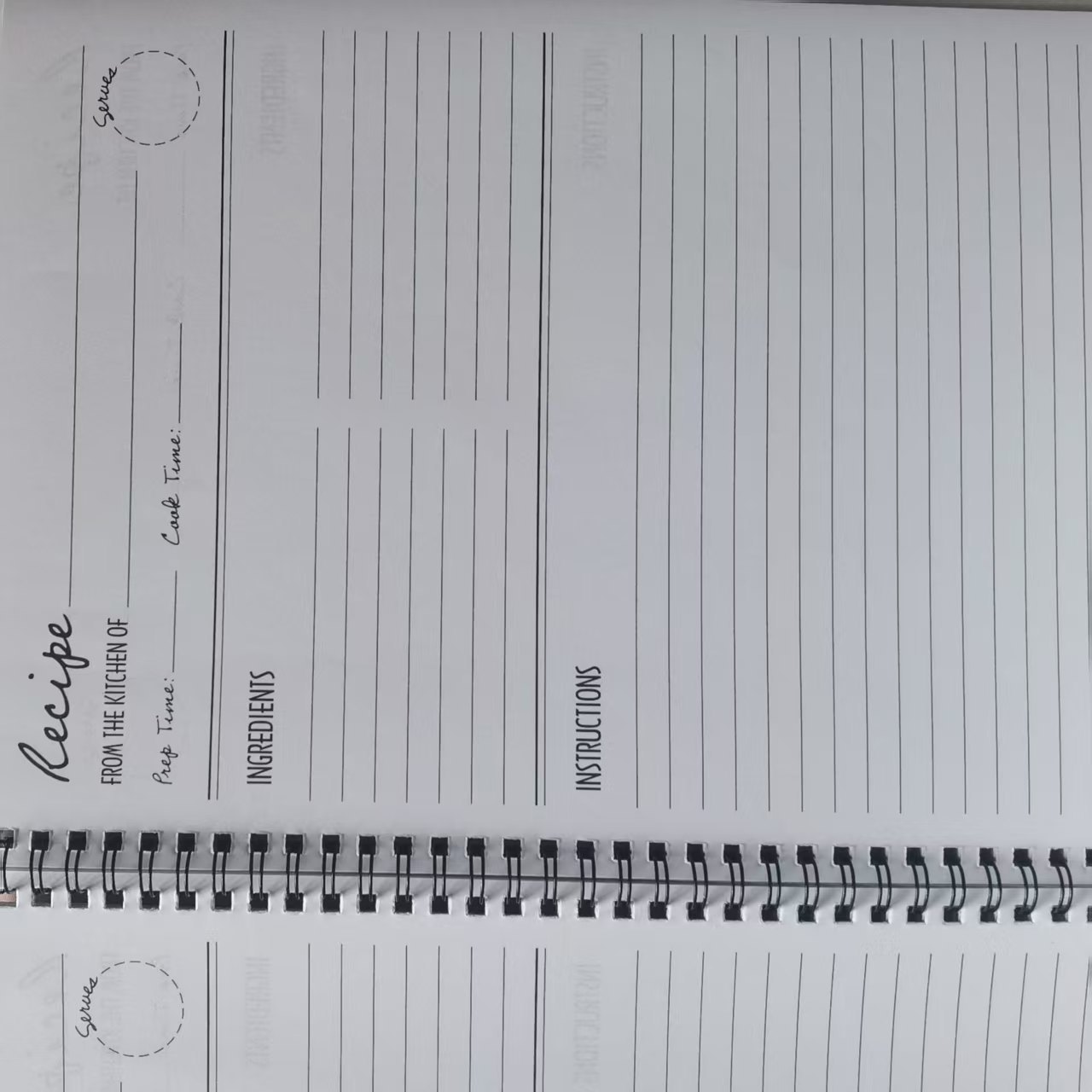  "Life is Short, Lick the Spoon" Recipe Notebook