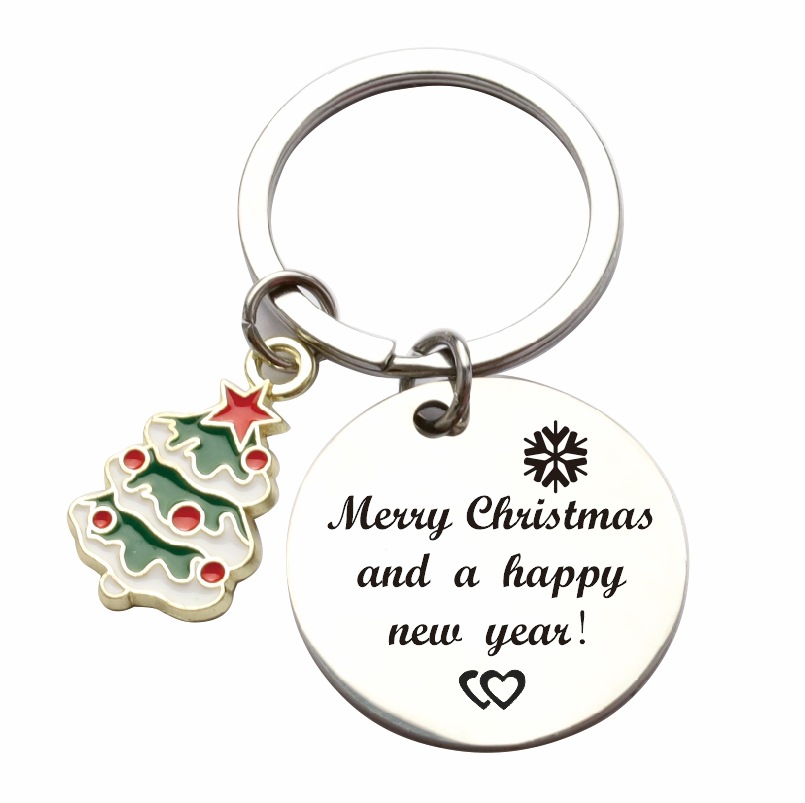 🎁🎄Christmas Stainless Steel Engraving Keychain