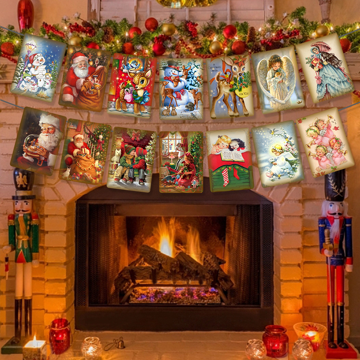 🎅Vintage Style Christmas Banner