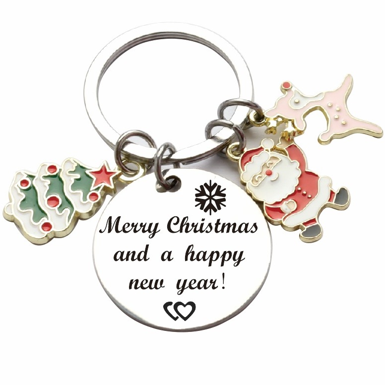 🎁🎄Christmas Stainless Steel Engraving Keychain