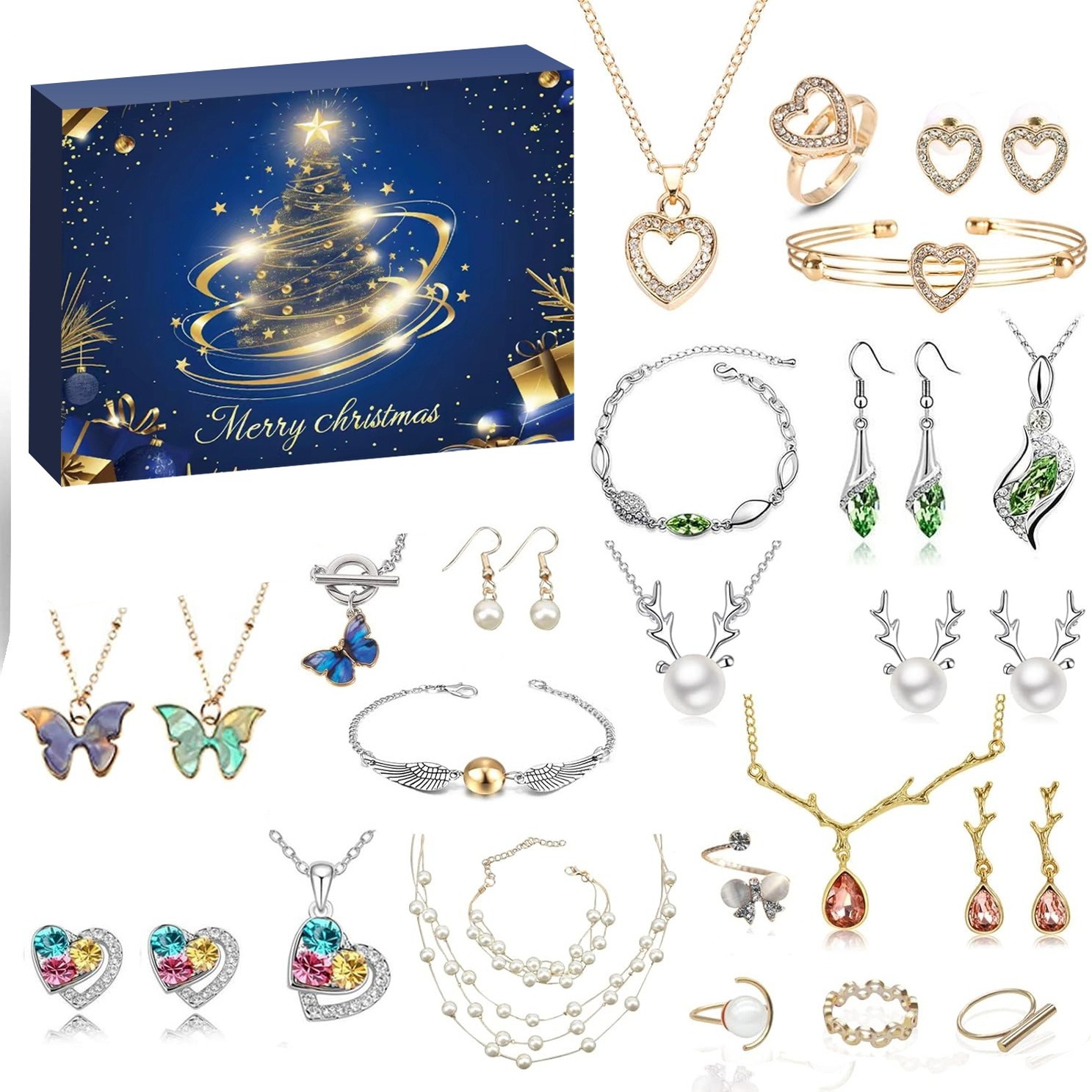 🎄 Christmas Jewelry Advent Calendar – Countdown with Style 🎄