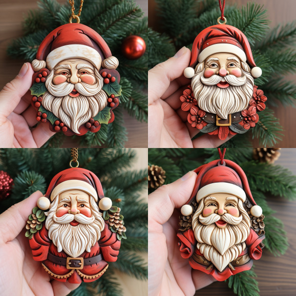 🎅Vintage Santa Claus Pendant