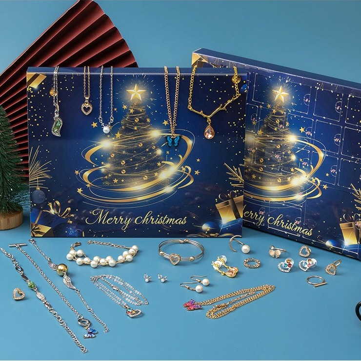 🎄 Christmas Jewelry Advent Calendar – Countdown with Style 🎄