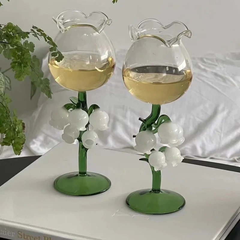 🍷Bell Orchid Wine Glass