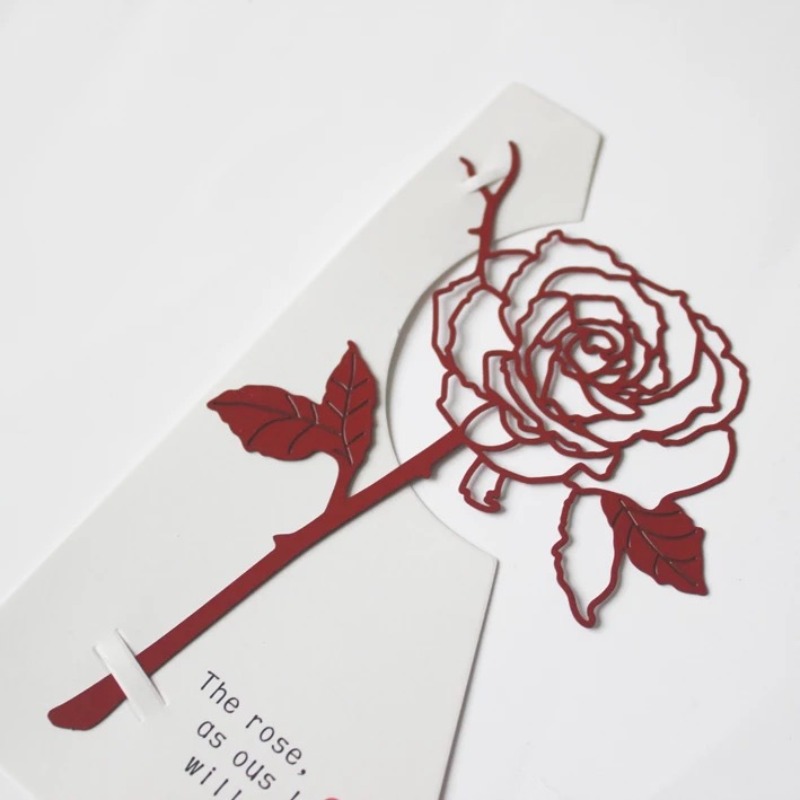 🌹Metal Rose Bookmark✨