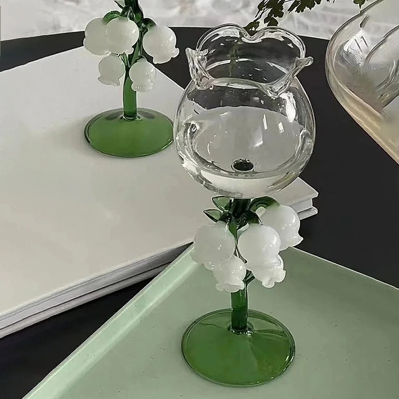 🍷Bell Orchid Wine Glass