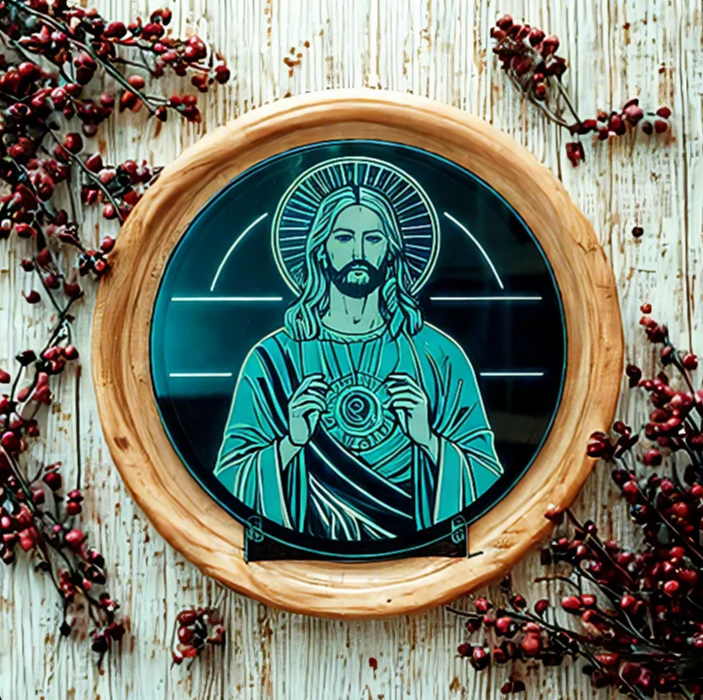 Cyber Jesus Acrylic Ornament