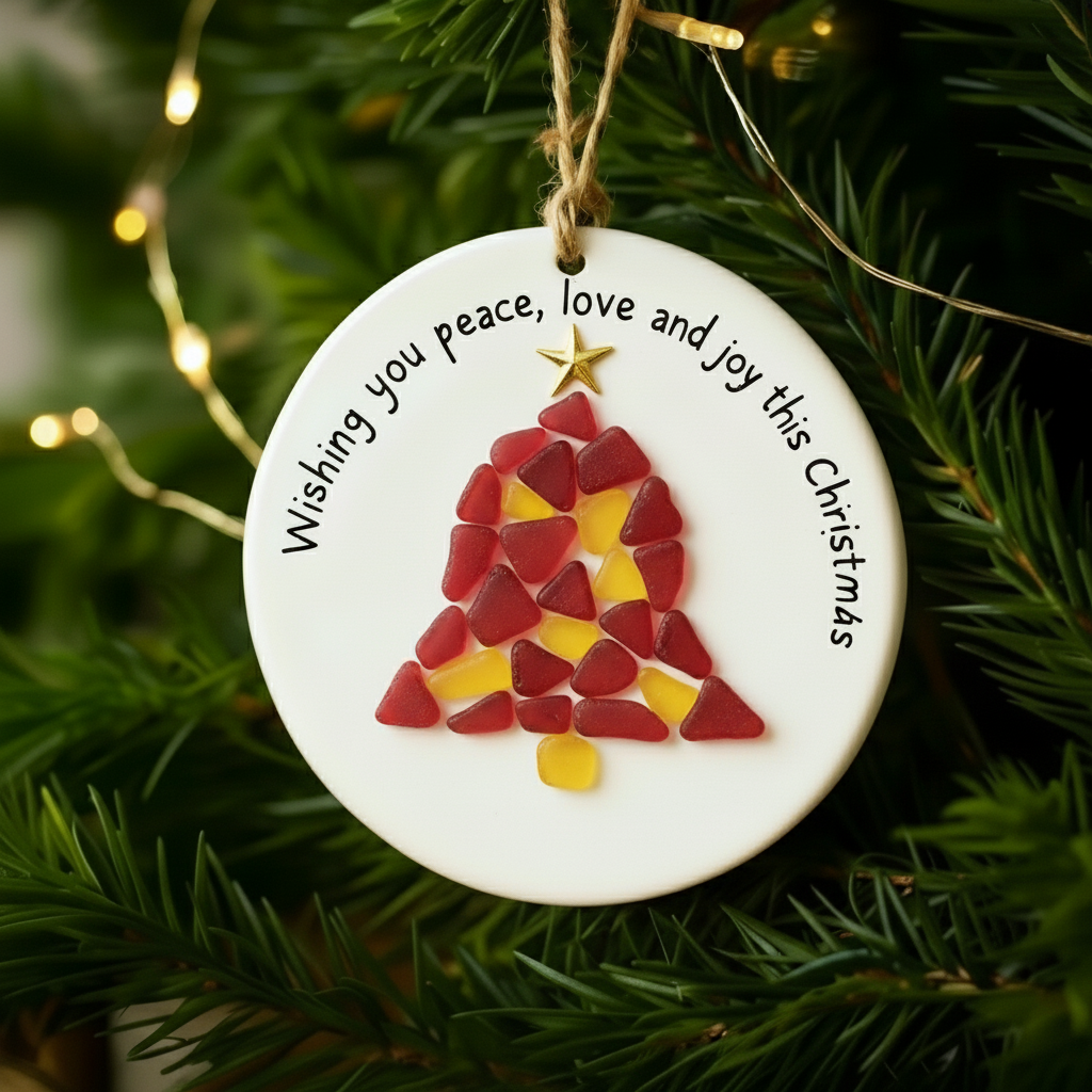 SeaGlass Christmas Blessings Ornament Series 🌊🎄✨