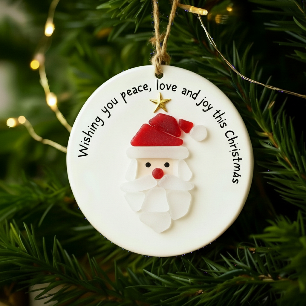 SeaGlass Christmas Blessings Ornament Series 🌊🎄✨