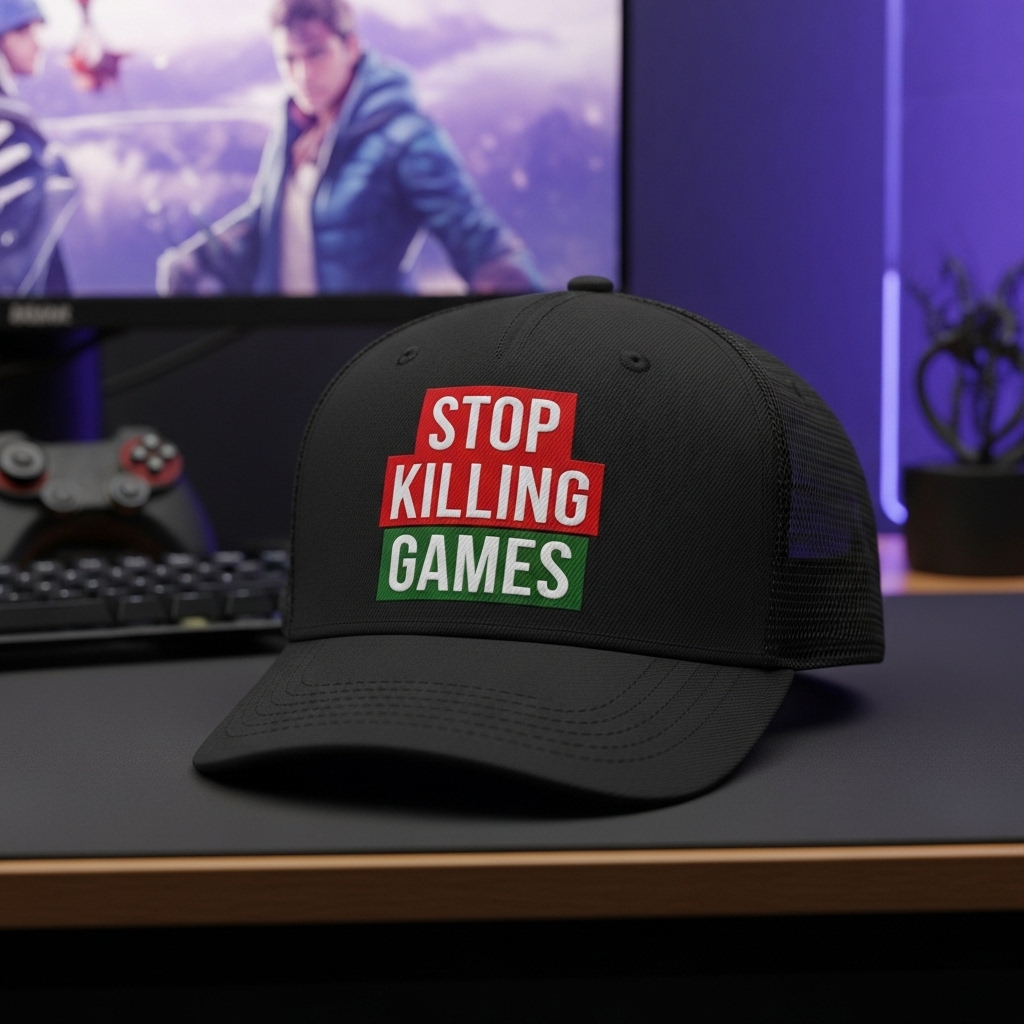 STOP KILLING GAMES Trucker Hats