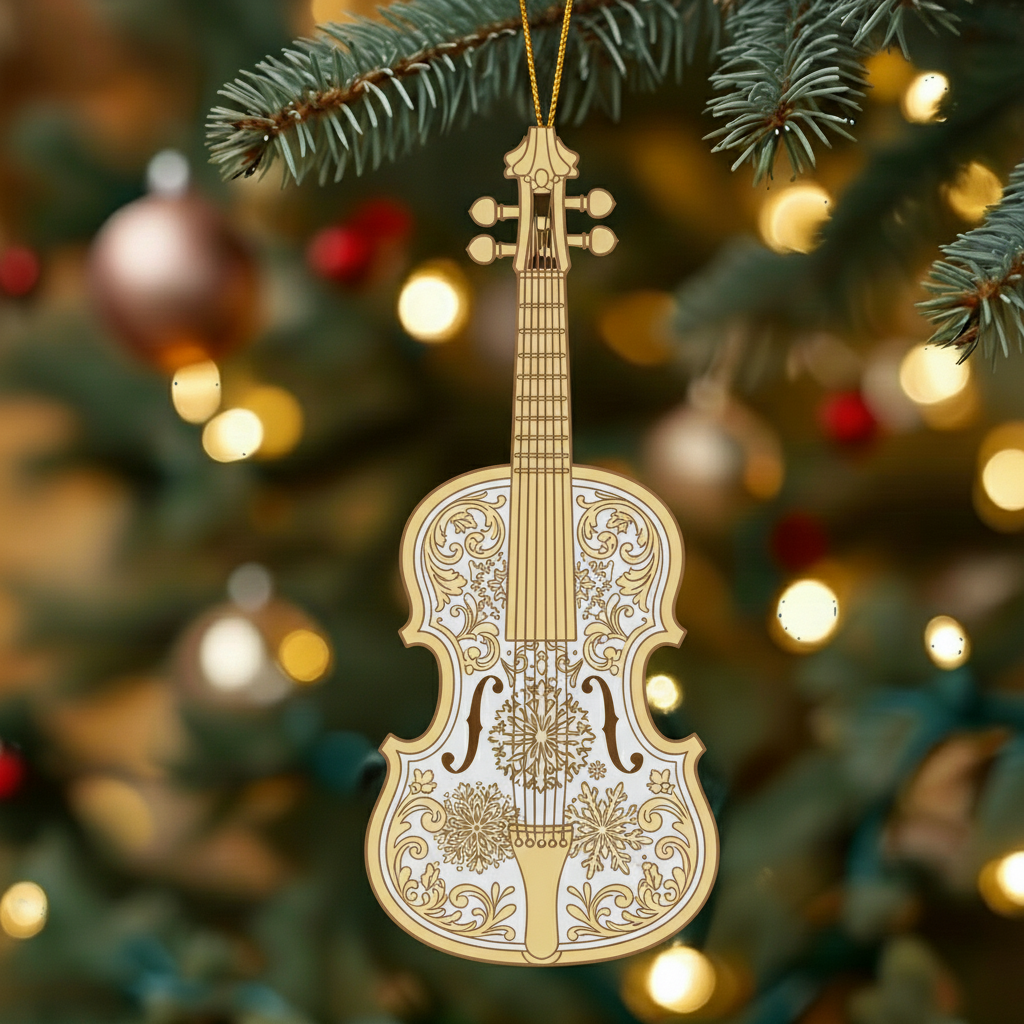Golden Symphony - Christmas Ornaments Set
