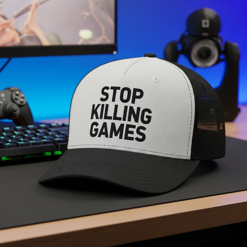 STOP KILLING GAMES Trucker Hats