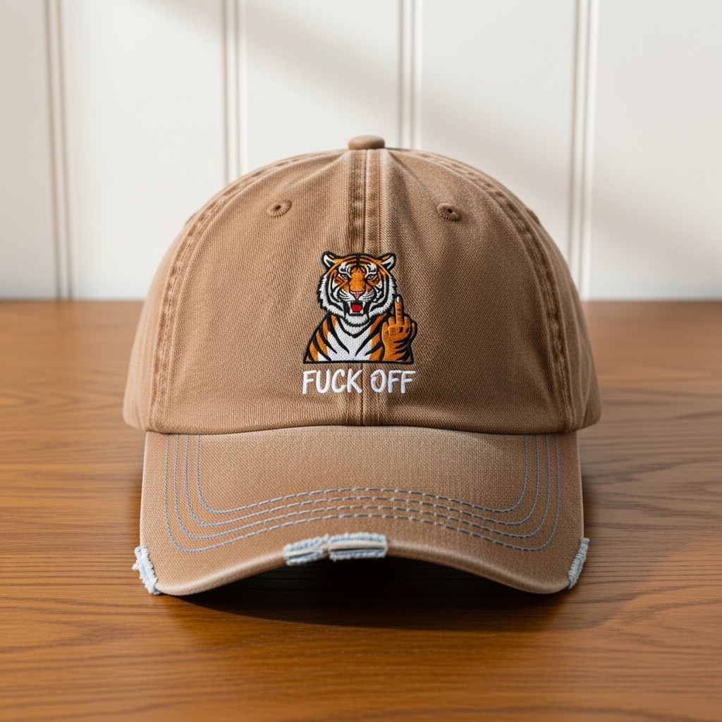 Rebel Animal Embroidered Caps