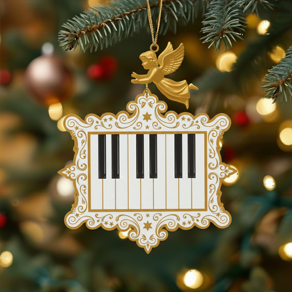 Golden Symphony - Christmas Ornaments Set