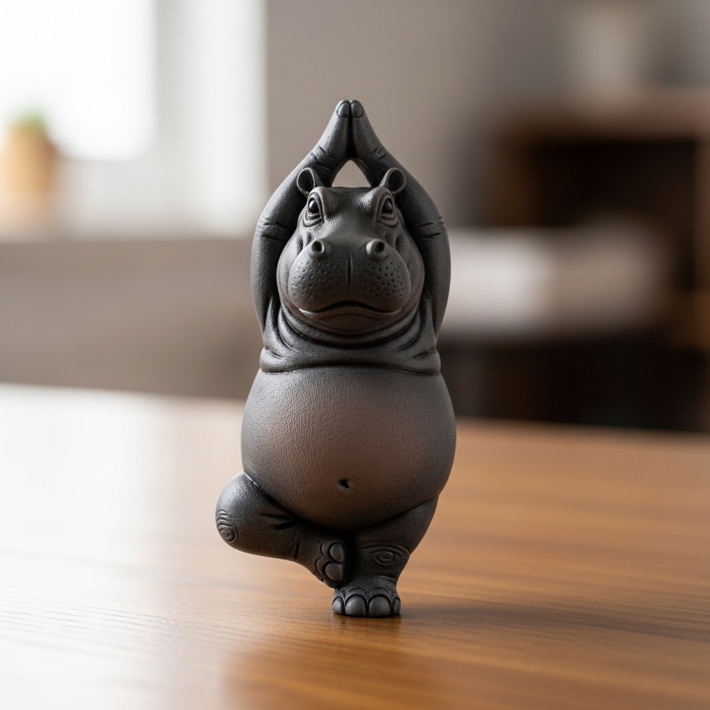 🦛🧘 Zen Hippo Figurines