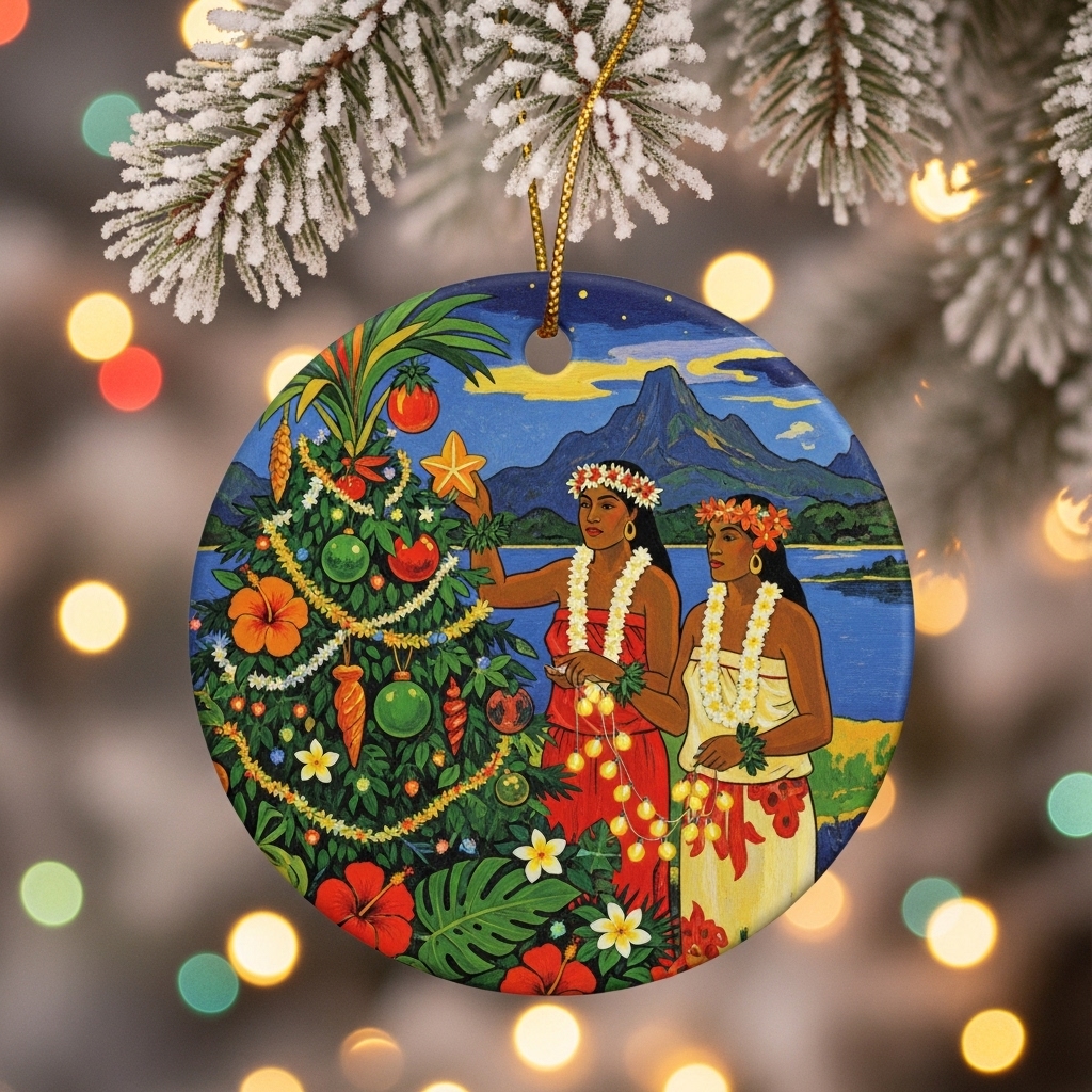 World Famous Paintings Inspired Christmas Ornaments Collection