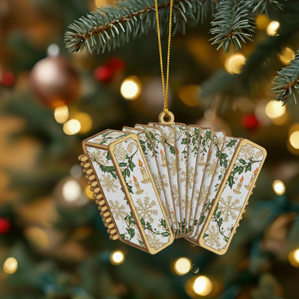 Golden Symphony - Christmas Ornaments Set