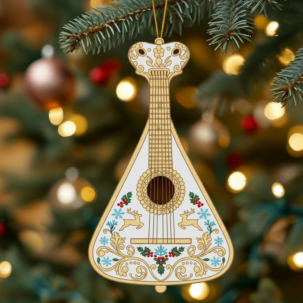 Golden Symphony - Christmas Ornaments Set
