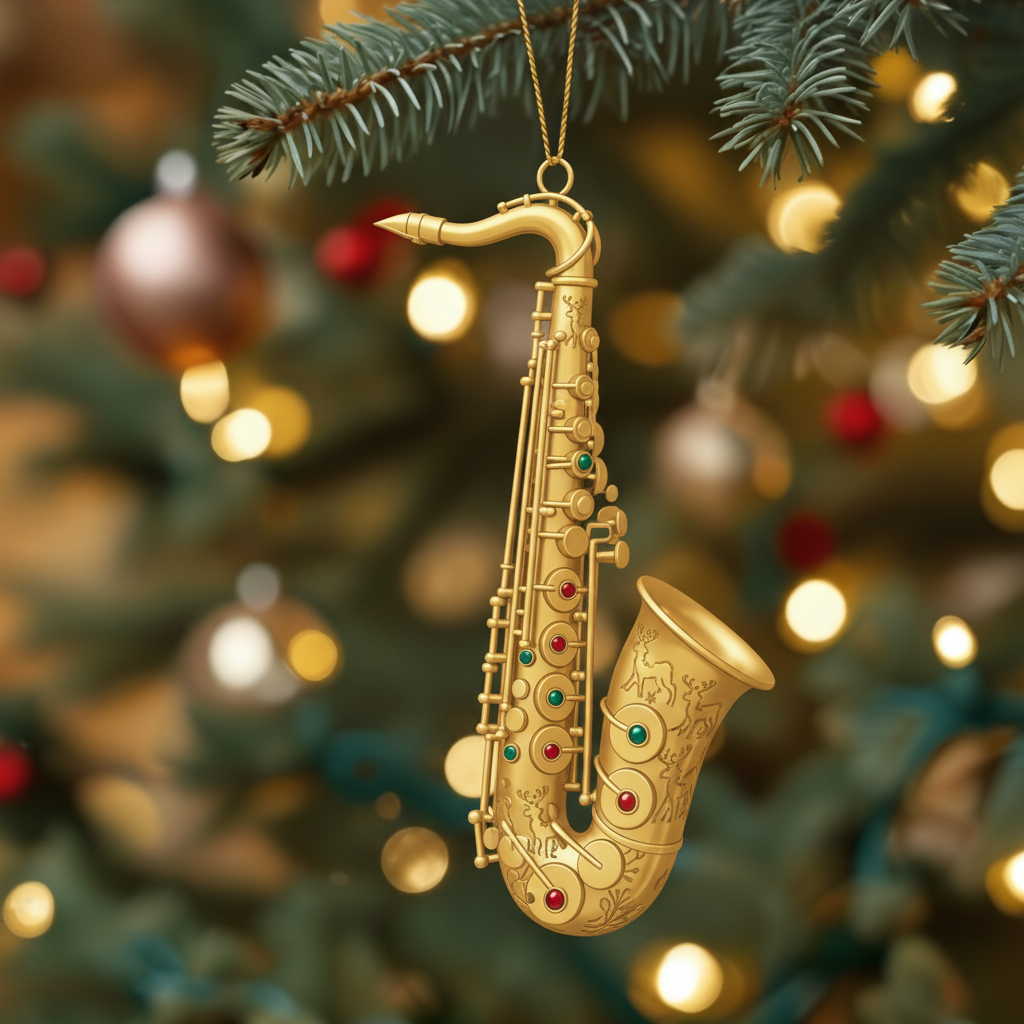 Golden Symphony - Christmas Ornaments Set