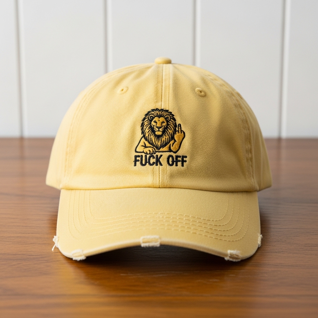 Rebel Animal Embroidered Caps