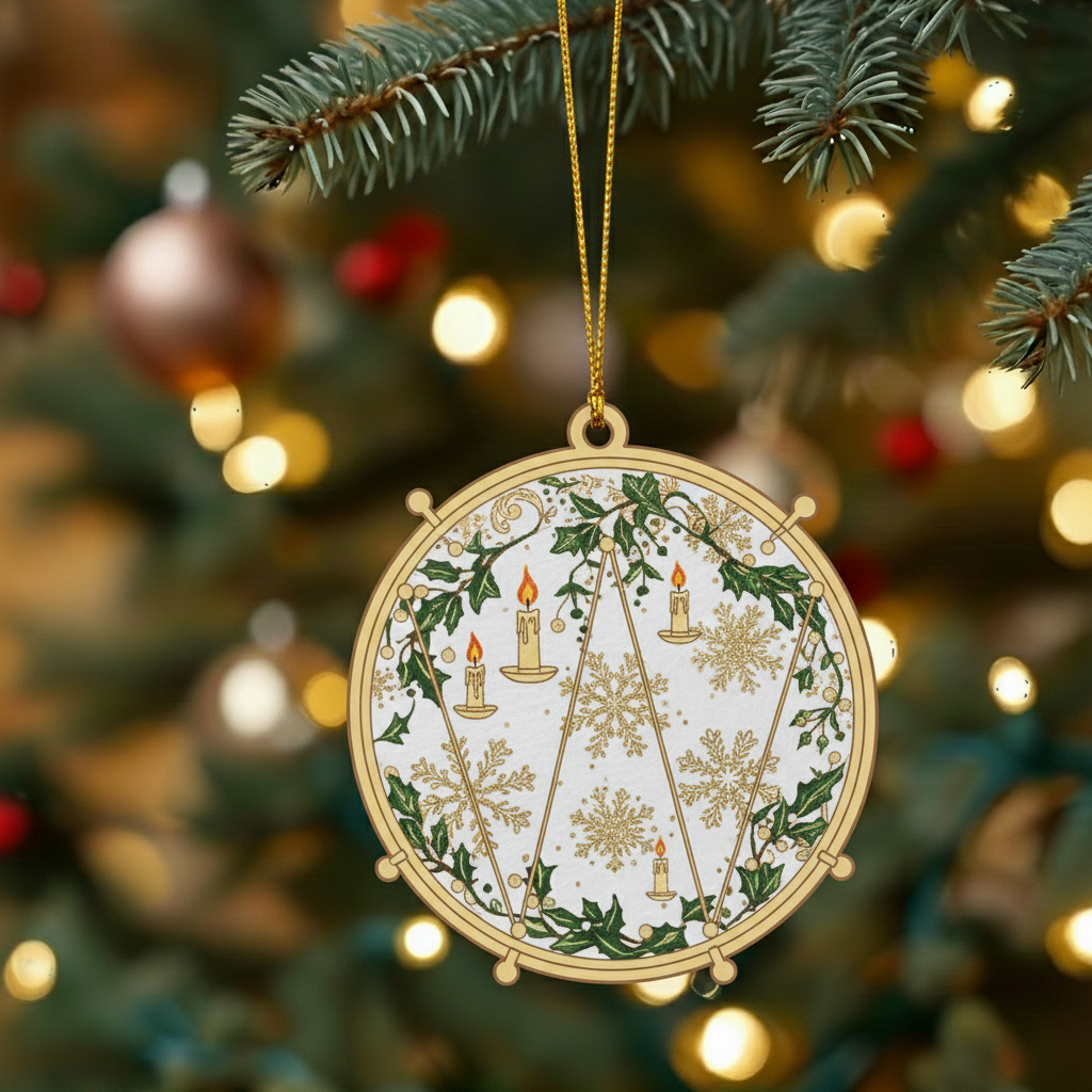 Golden Symphony - Christmas Ornaments Set