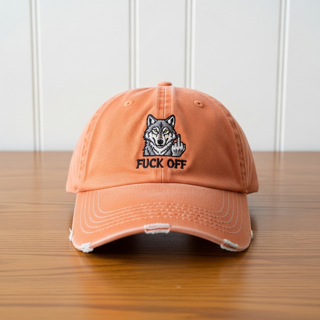 Rebel Animal Embroidered Caps