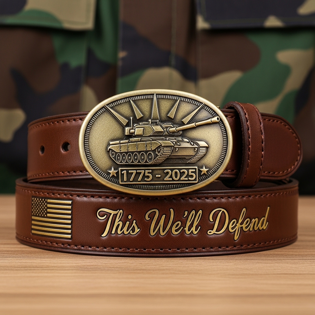 250th Birthday Patriotic Leather Belts