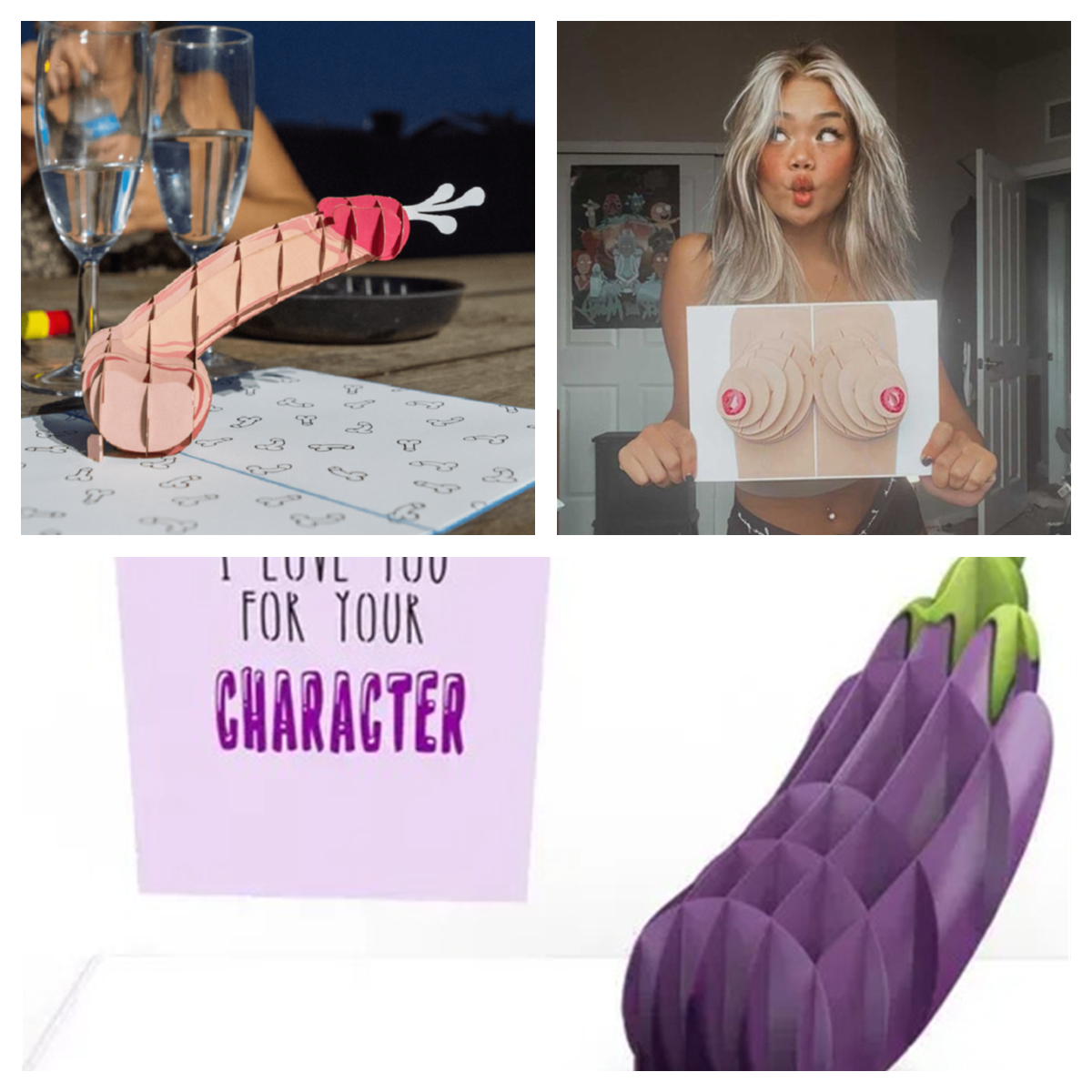 💦 - 3D INAPPROPRIATE GREETING CARD