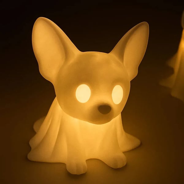 Halloween Dachshund Pumpkin Lamp