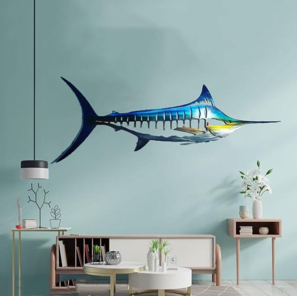 🦈 Metal Shark Art Wall Decor