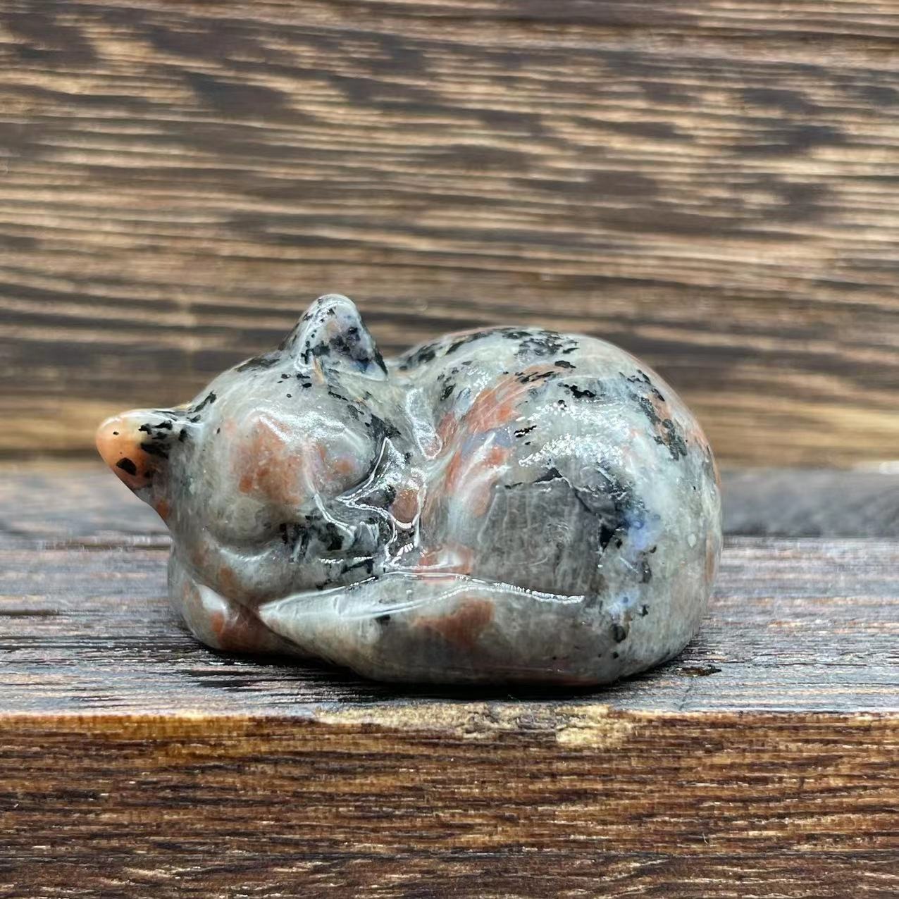 🐱Natural Quartz Crystal Sleeping Cat Decoration