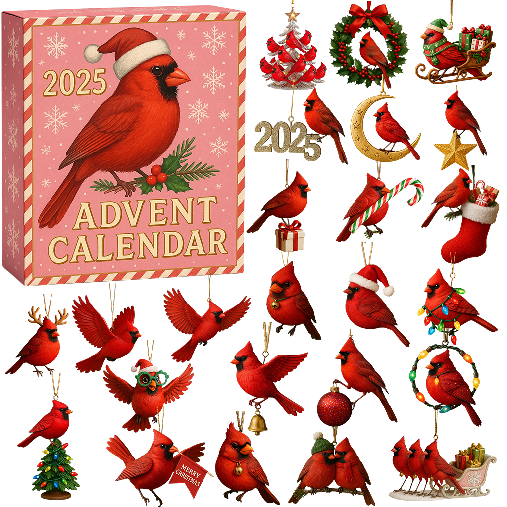 Cardinal Christmas Countdown 2025🎁 24 Gifts Inside!