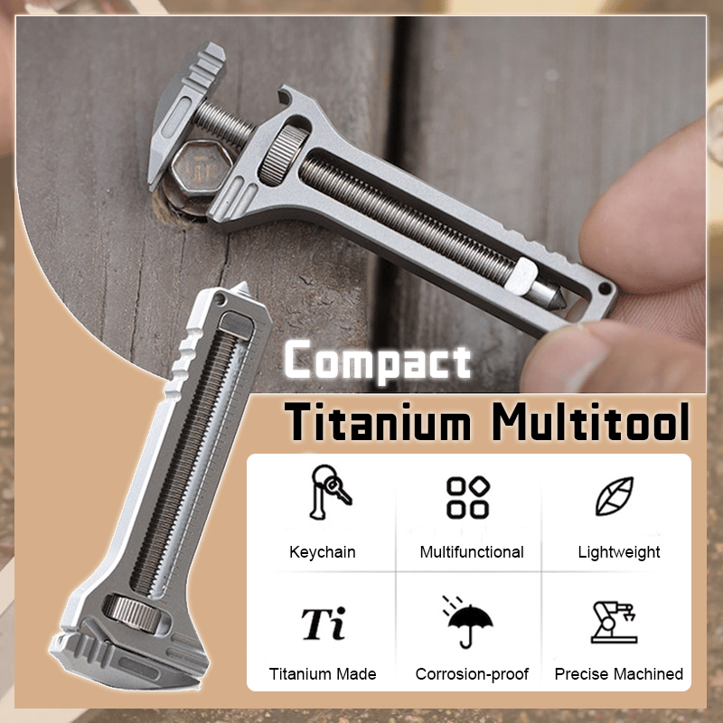 🔧 Compact Titanium Multitool
