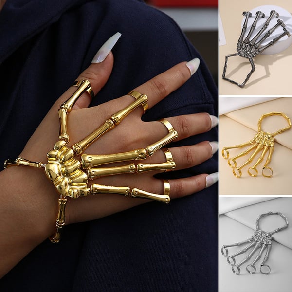 Skull Skeleton Hand Bracelet