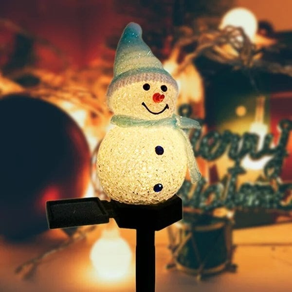 🎄Christmas sales -- Waterproof solar snowman lamp