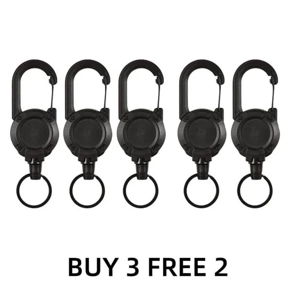 🔥HOT SALE🔥Outdoor Automatic Retractable Wire Rope Keychain