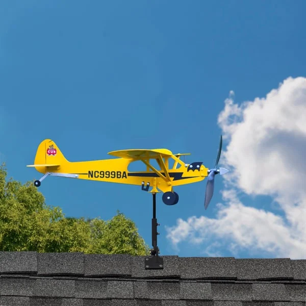 ✈️Piper J3 Cub Airplane Weathervane