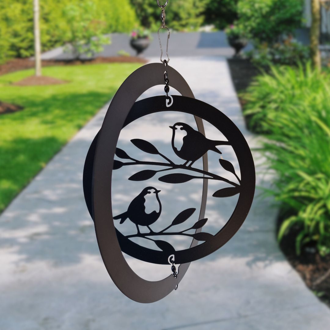 🐦 Spinning Bird Wind Ornament – Peaceful Motion for Your Outdoor Space