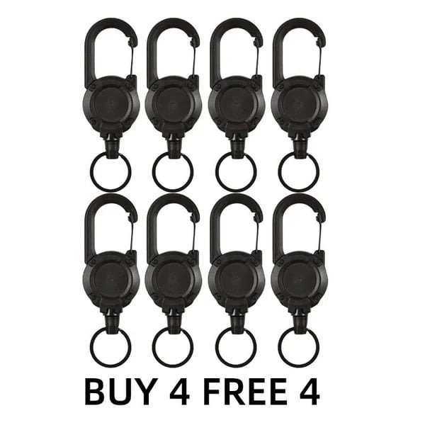 🔥HOT SALE🔥Outdoor Automatic Retractable Wire Rope Keychain