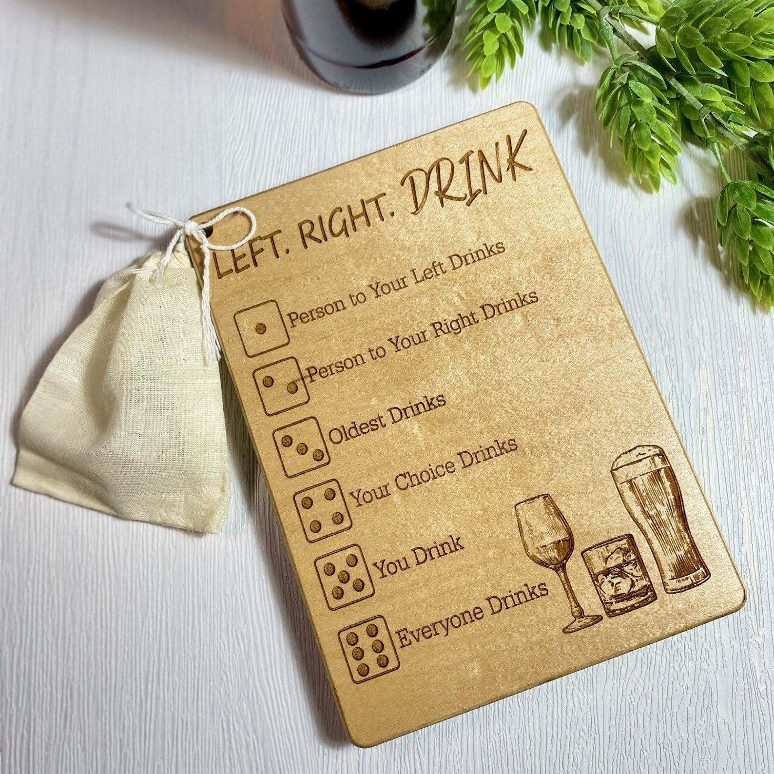 🍻Dice Drinking Game- Adult Drinking Game Left Right Center