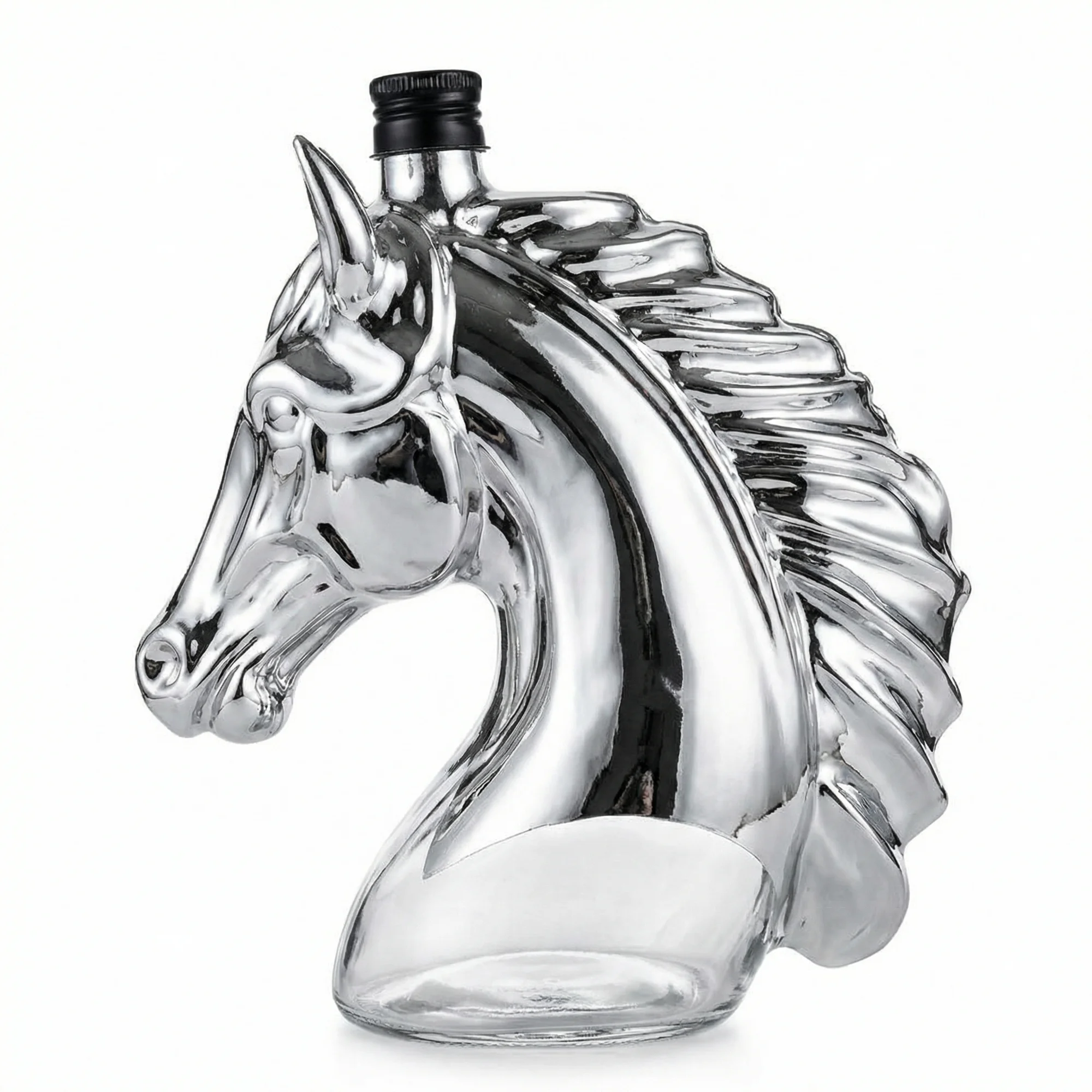 🐎 Majestic Horse Head Whiskey Bottle