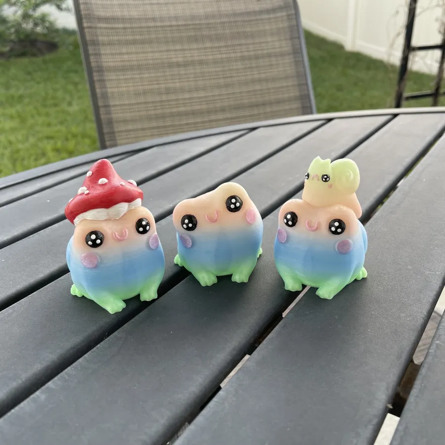 🐸3D Print Cute Butt Frog Set (3 PCS)