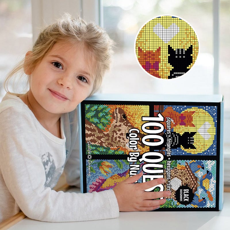 Last Day 50% OFF🎨100 QUEST Color by Numbers Book