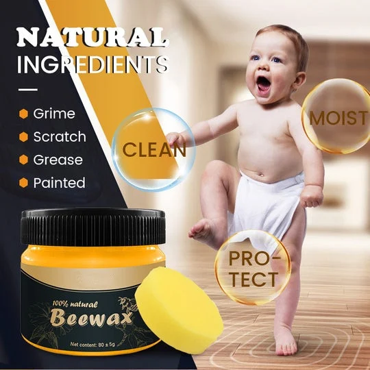🔥Last Day 50% OFF - Wood Seasoning Beeswax Household Polishing (Free Sponge)✨