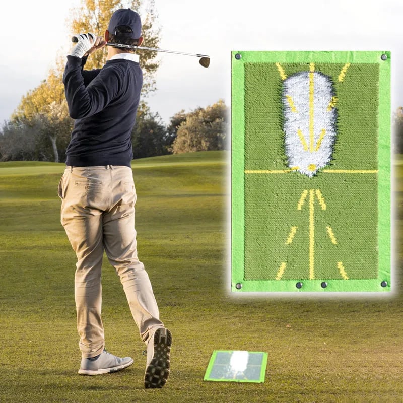 ⛳Golf Training Mat for Swing Detection Batting
